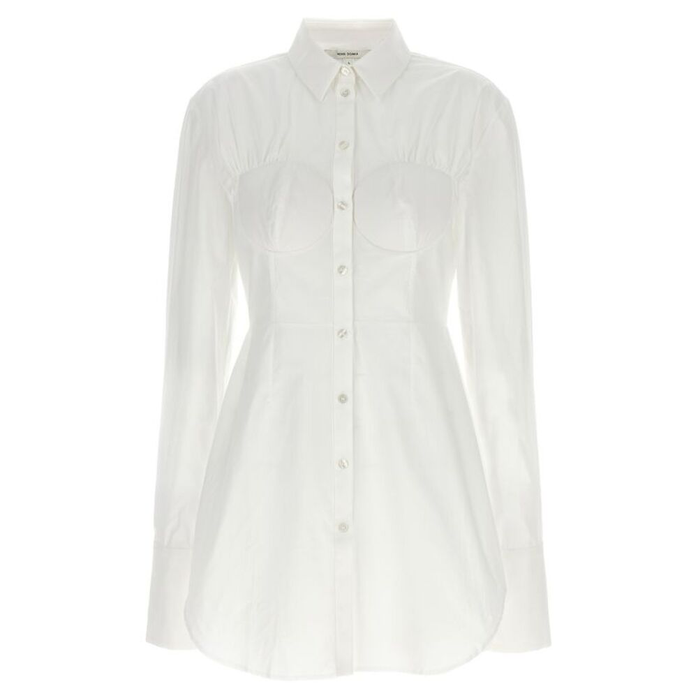 Nensi Dojaka White Cotton Women's Blouse